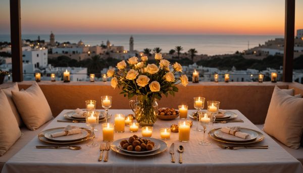 Dîner aux chandelles sous les étoiles d'Agadir